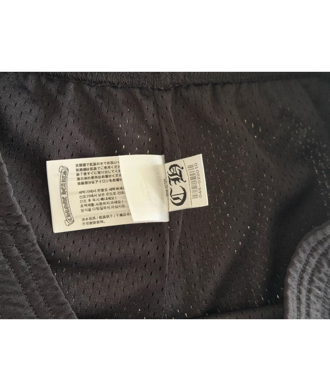 CHROME HEARTS Черные полиэстеровые шорты, фото 5