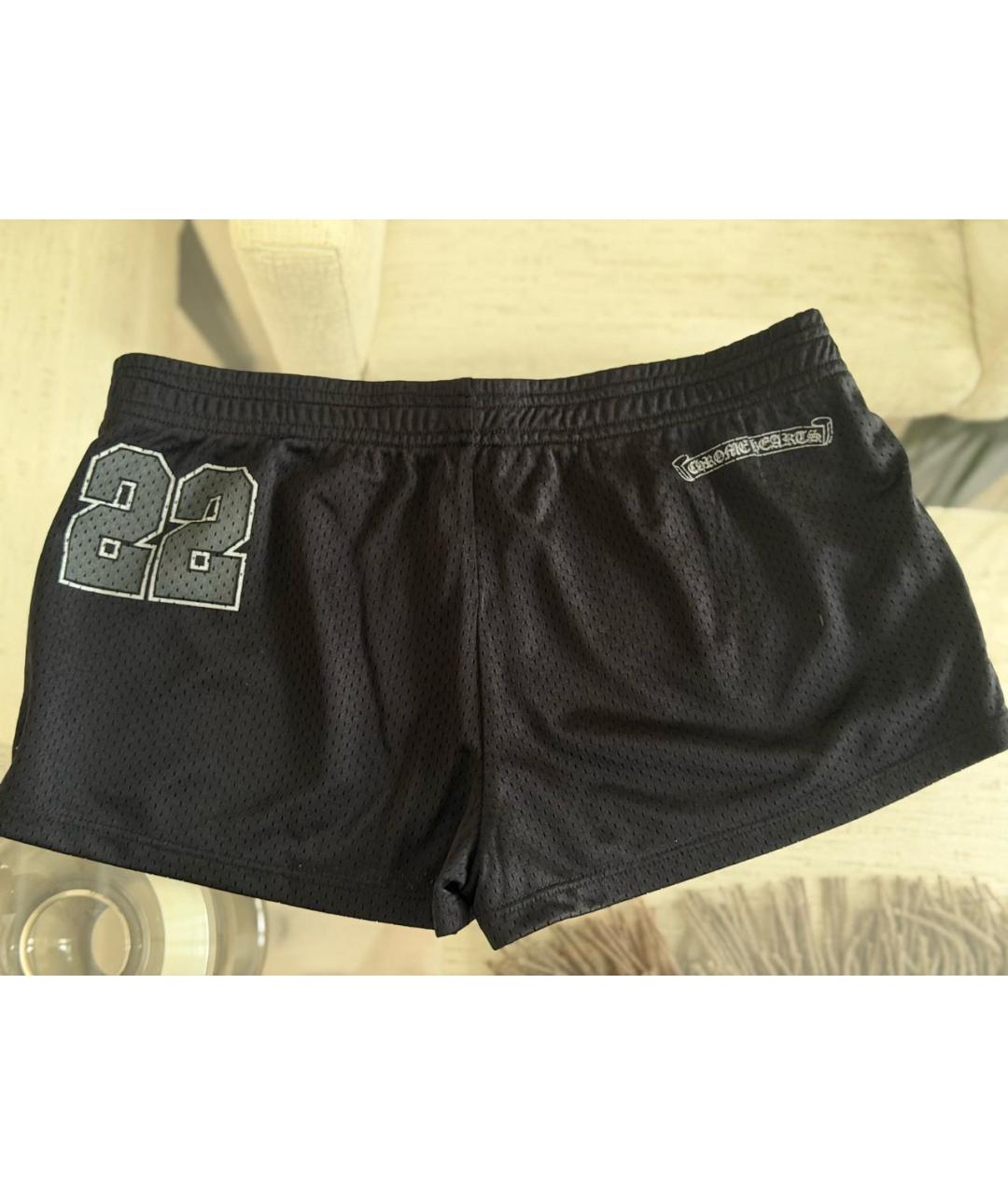 CHROME HEARTS Черные полиэстеровые шорты, фото 2