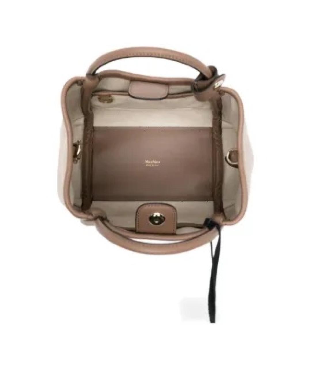 MAX MARA Бежевая хлопковая сумка тоут, фото 5