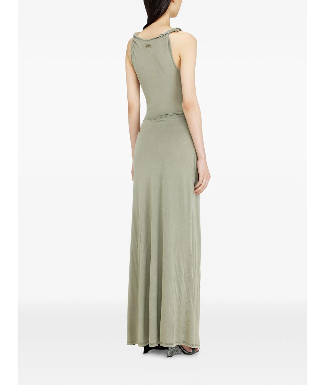 DIESEL Зеленые коктейльное платье, фото 4