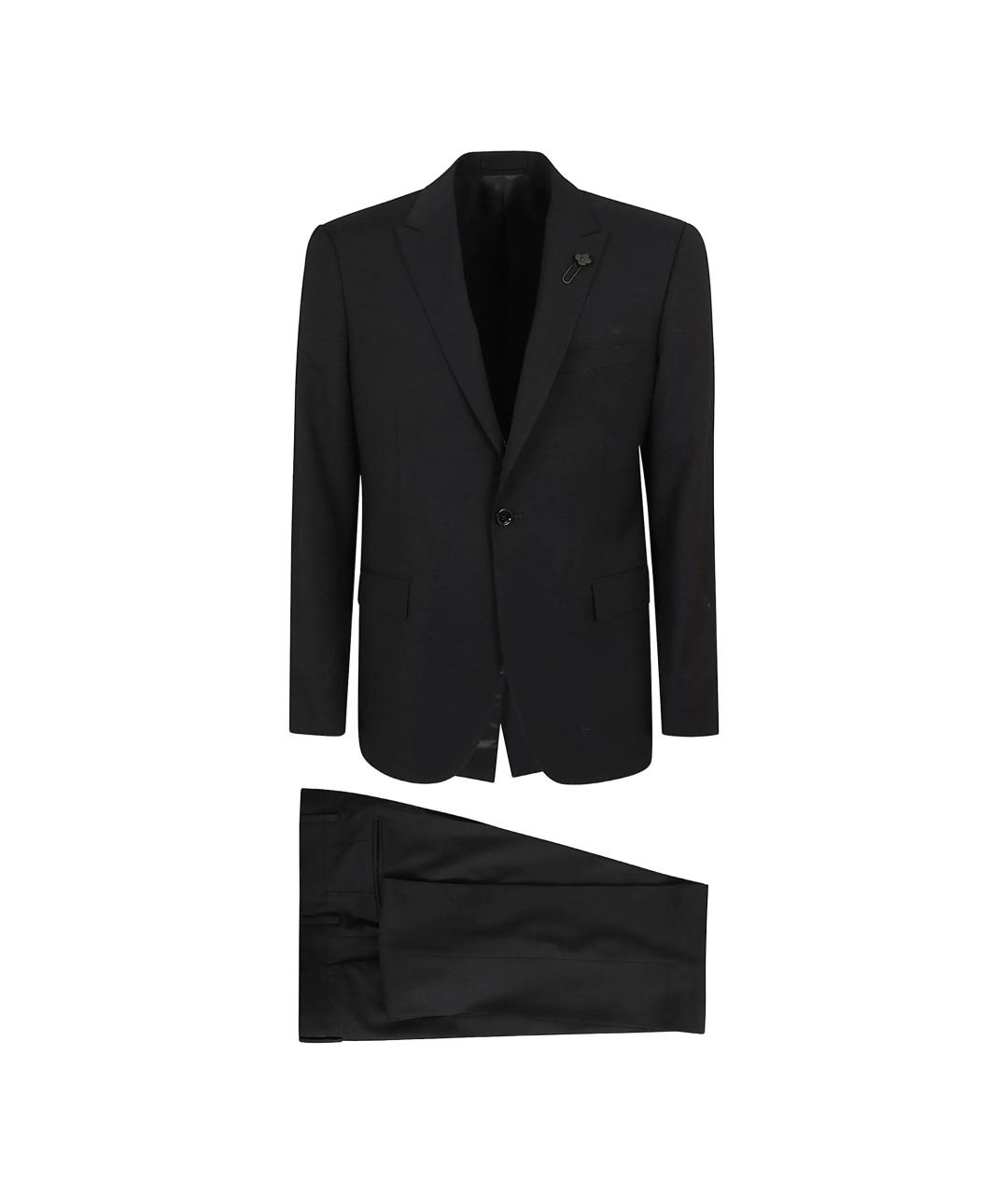 LARDINI Синий классический костюм, фото 1