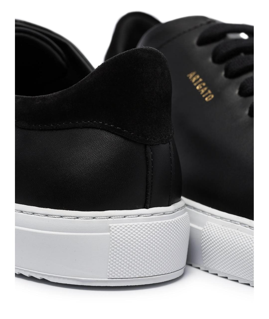 AXEL ARIGATO Черные кожаные низкие кроссовки / кеды, фото 2