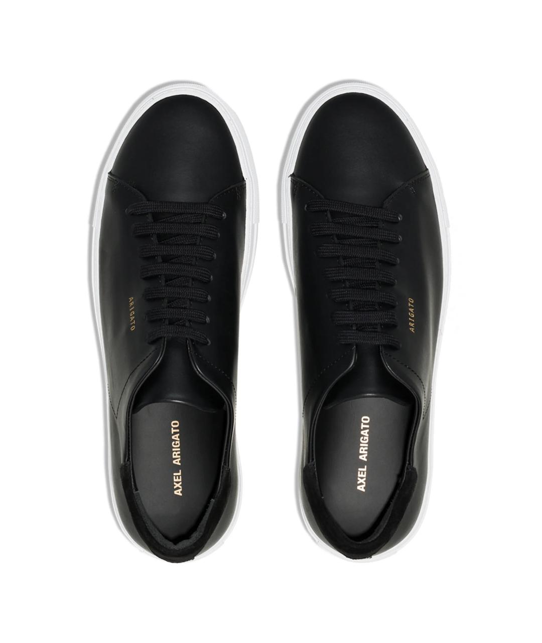 AXEL ARIGATO Черные кожаные низкие кроссовки / кеды, фото 3