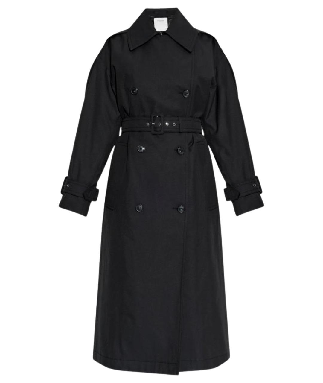 SPORTMAX Черный полиэстеровый тренч/плащ, фото 1