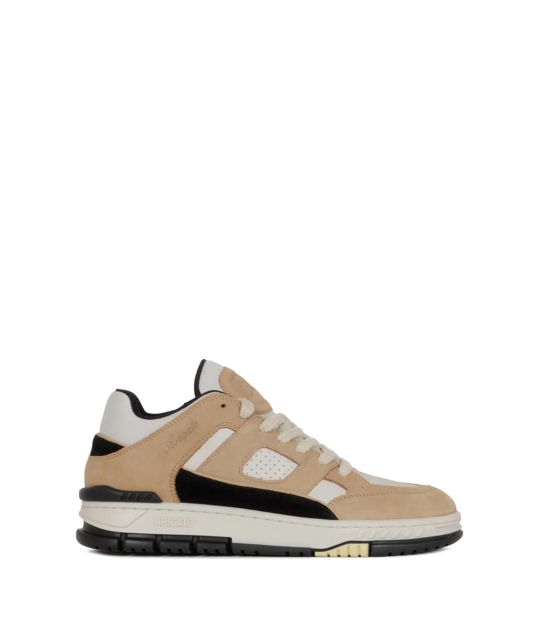 AXEL ARIGATO Бежевые нубуковые низкие кроссовки / кеды, фото 1