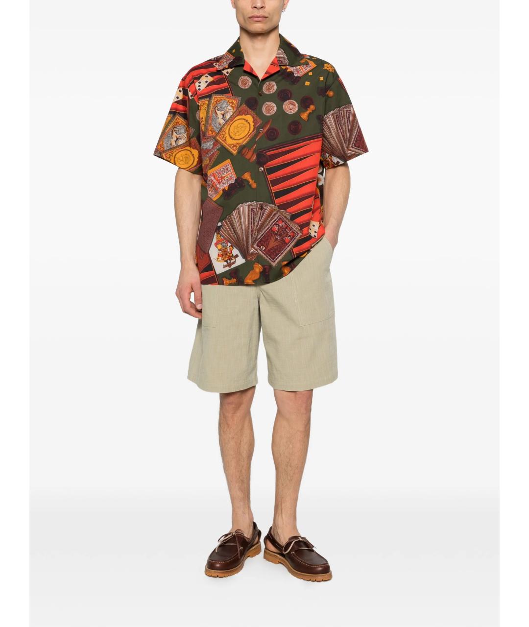 Drole de Monsieur Бежевые хлопковые шорты, фото 2