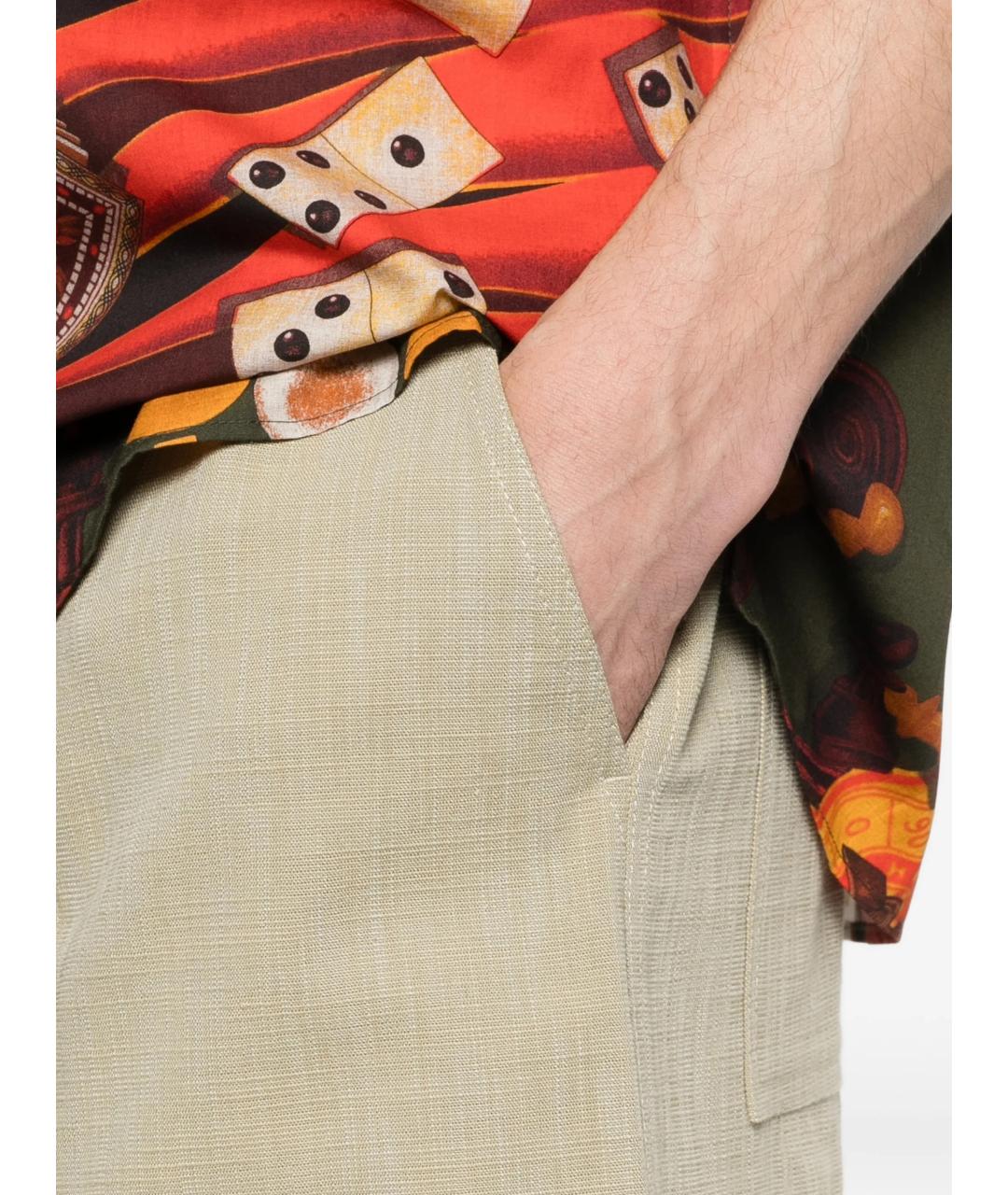 Drole de Monsieur Бежевые хлопковые шорты, фото 5