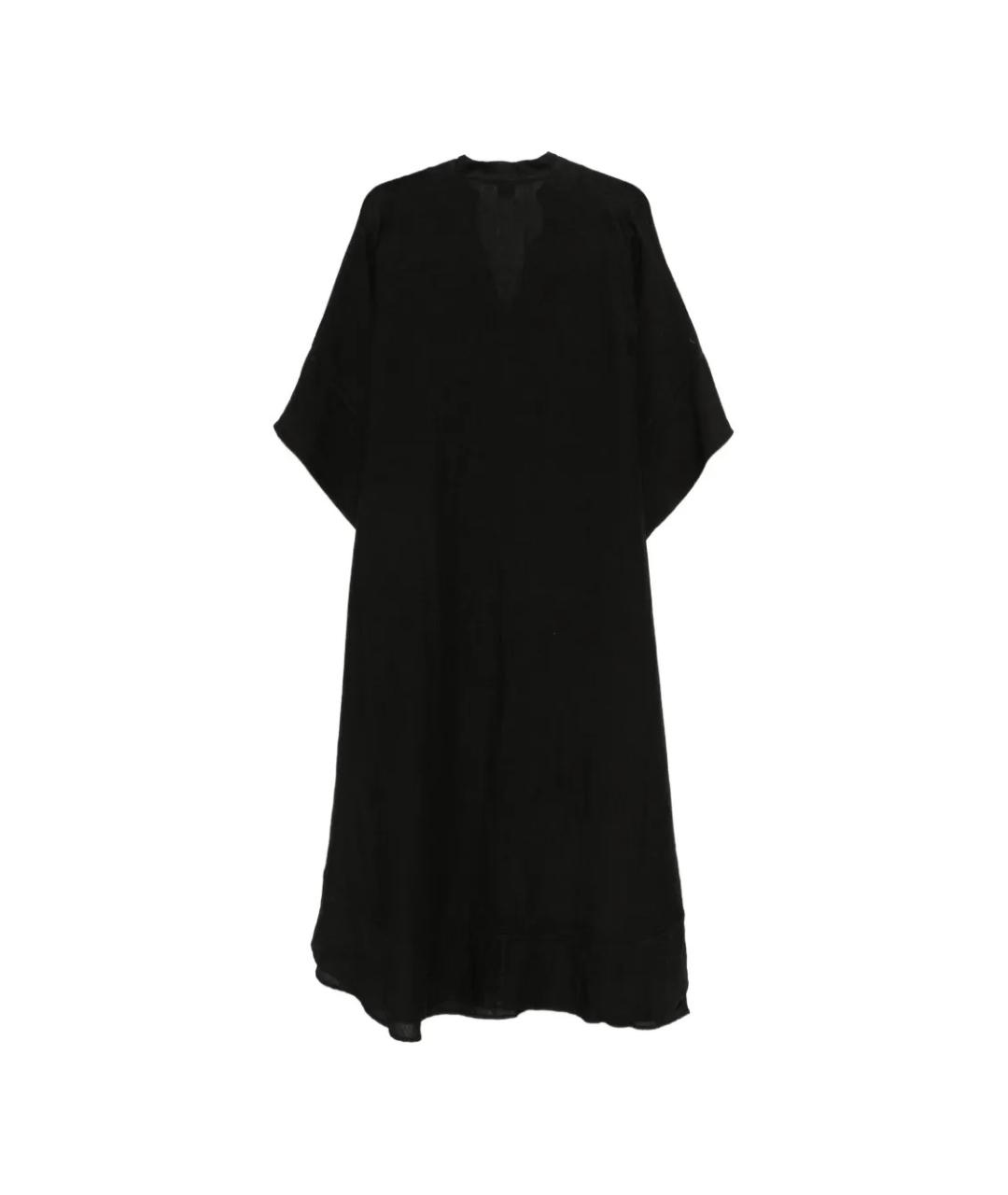 120% LINO Черное льняное платье, фото 2