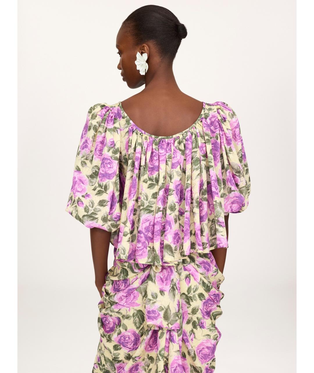 CHLOE Мульти шелковая блузы, фото 4