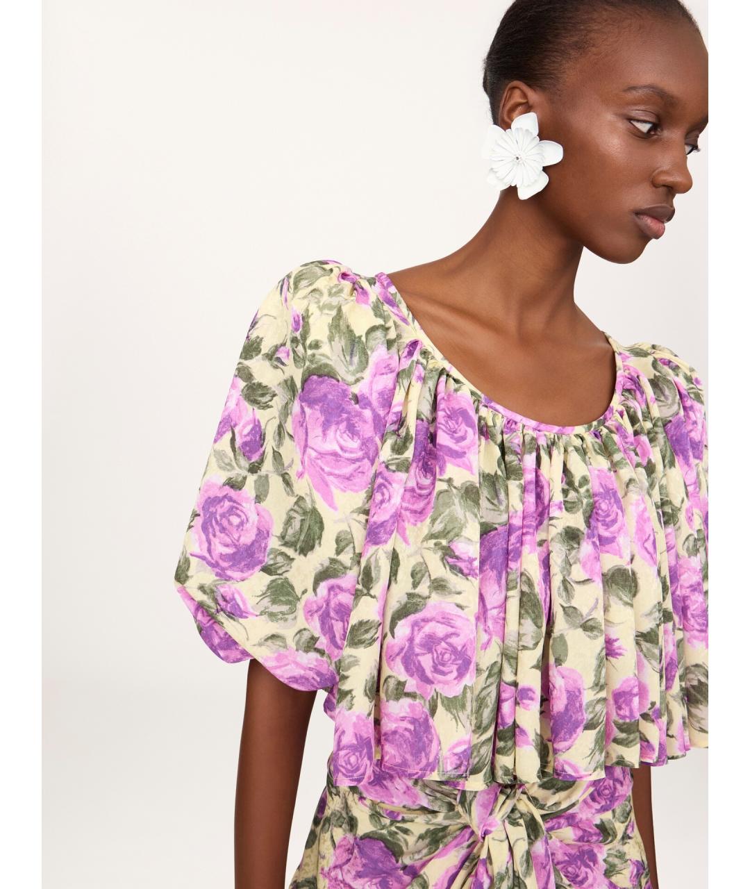 CHLOE Мульти шелковая блузы, фото 3