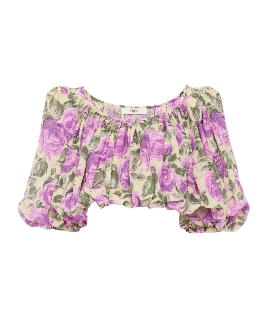 CHLOE Мульти шелковая блузы, фото 1