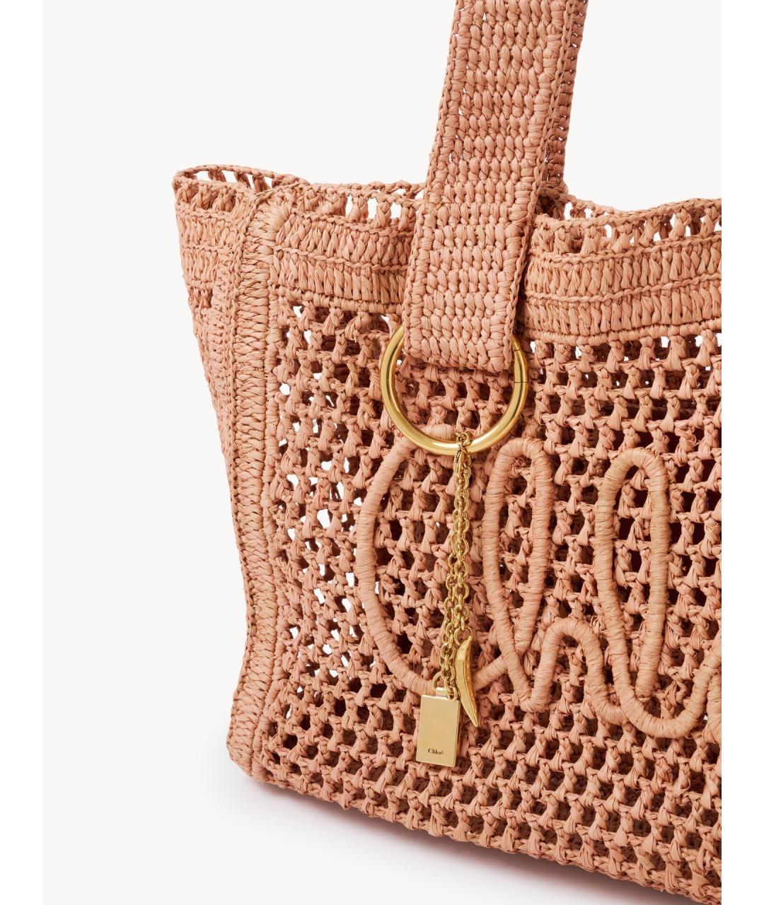 CHLOE Коричневая тканевая сумка тоут, фото 6