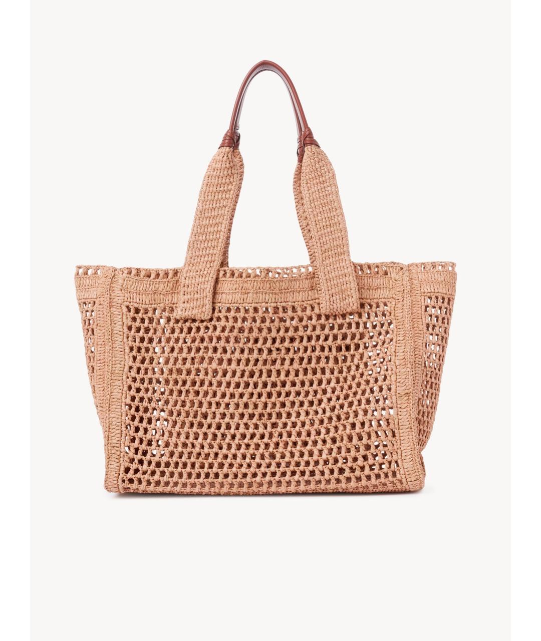 CHLOE Коричневая тканевая сумка тоут, фото 4