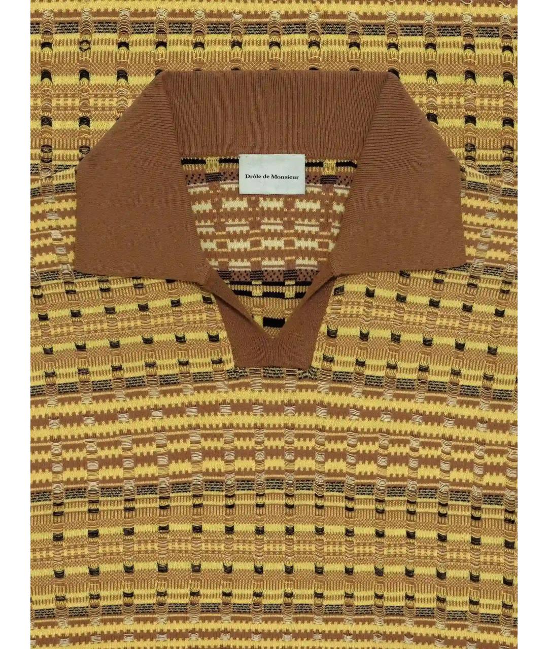 Drole de Monsieur Мульти хлопковое поло с коротким рукавом, фото 4