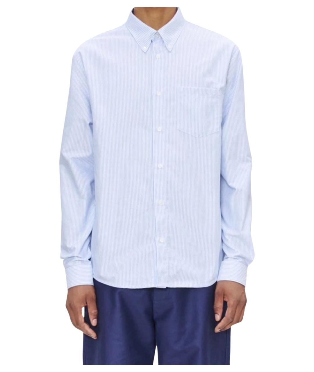 A.P.C. Голубая хлопковая кэжуал рубашка, фото 1