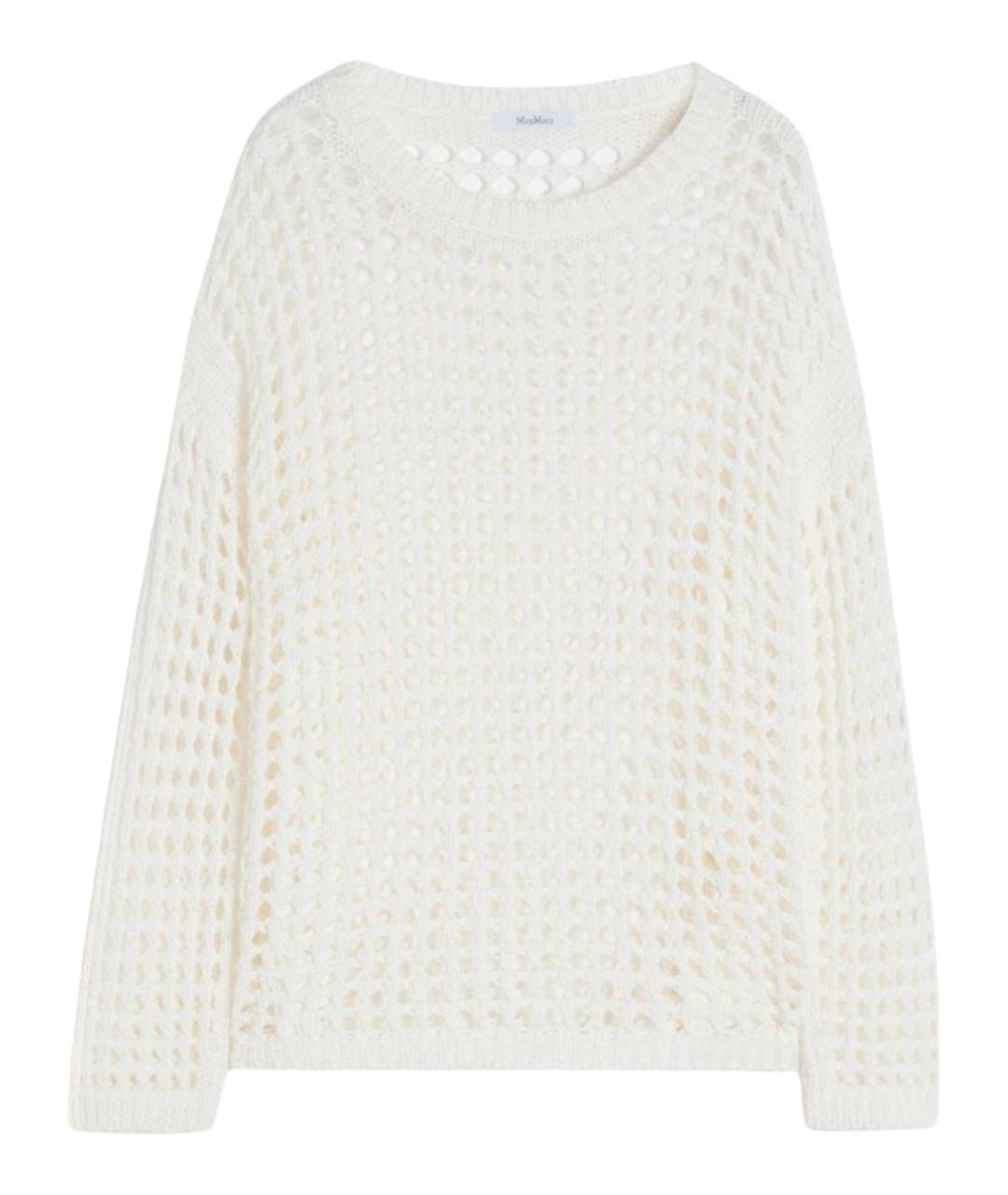 MAX MARA Белый хлопковый джемпер / свитер, фото 1