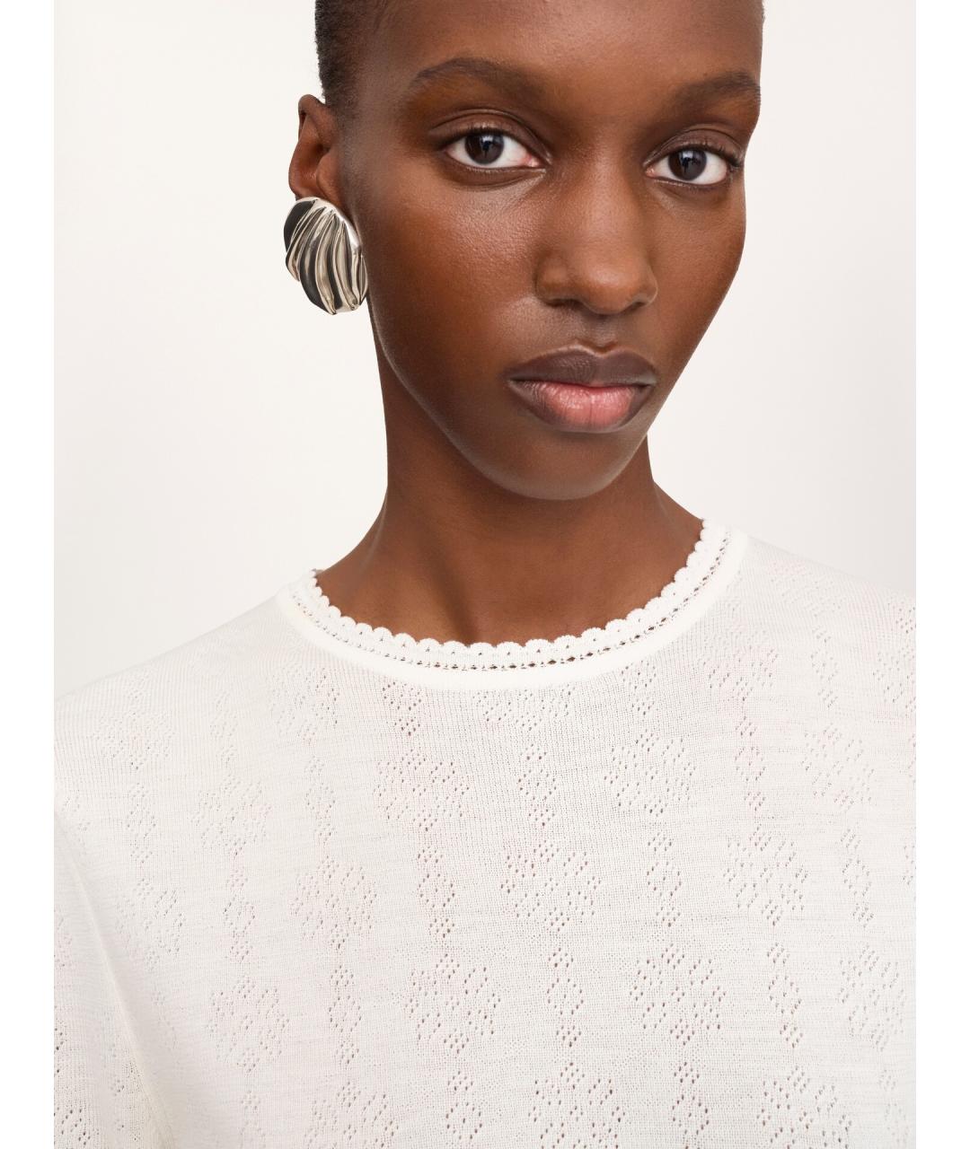 CHLOE Белый шерстяной джемпер / свитер, фото 6
