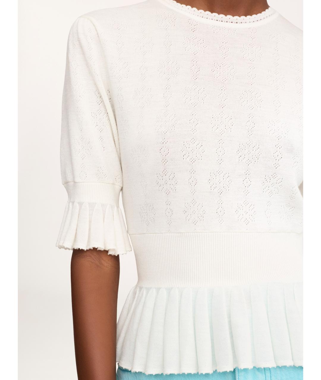 CHLOE Белый шерстяной джемпер / свитер, фото 4