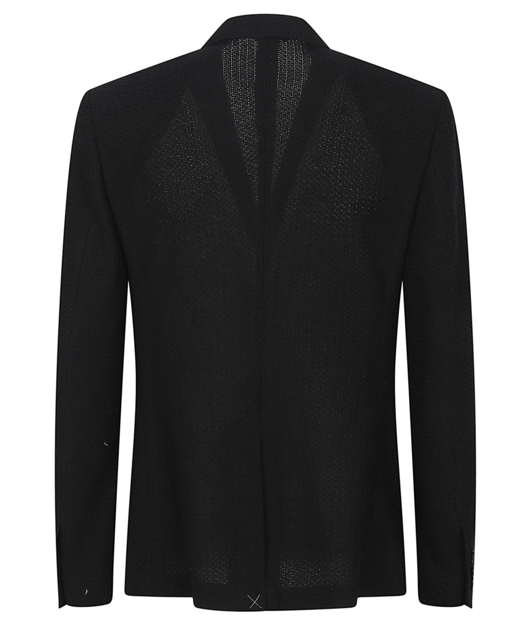 DOLCE&GABBANA Черный хлопковый пиджак, фото 3