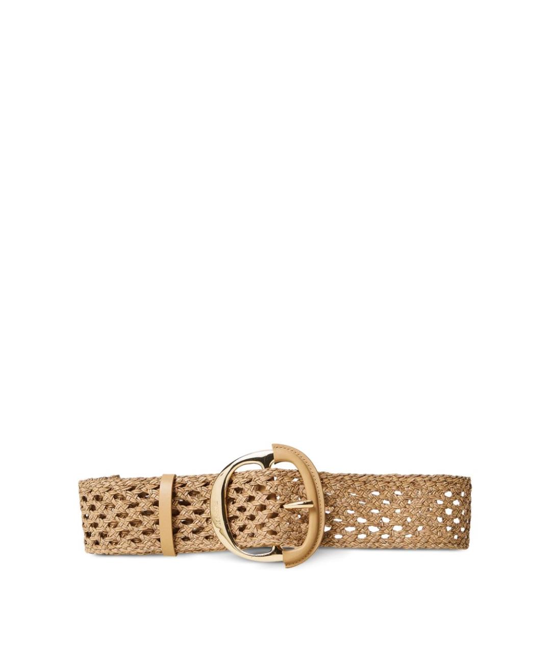TWIN-SET Бежевый полиуретановый ремень, фото 1