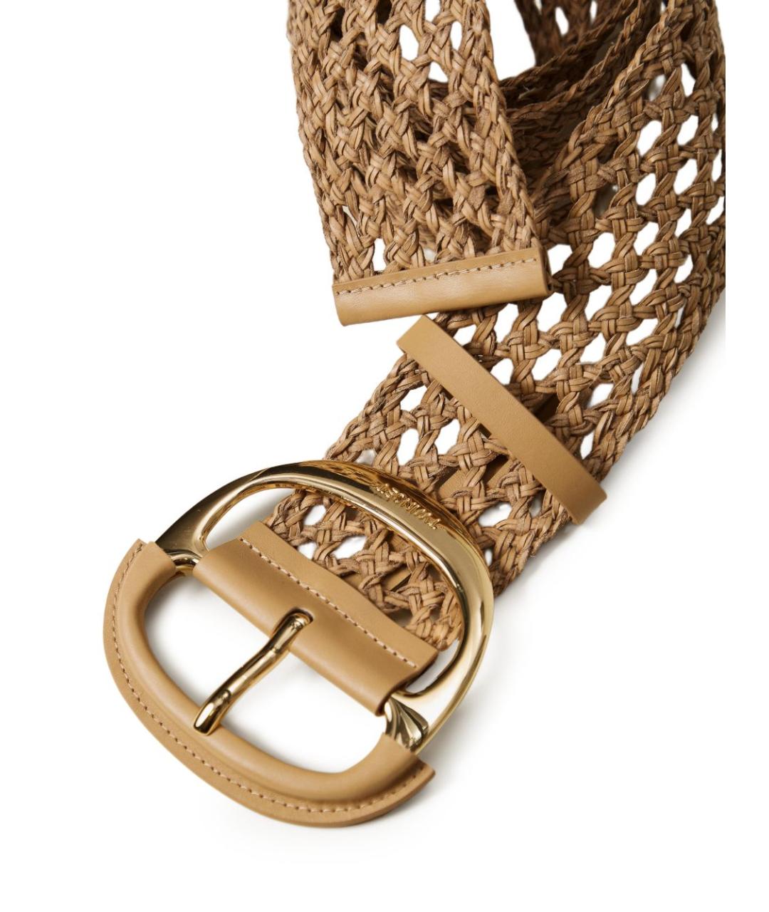 TWIN-SET Бежевый полиуретановый ремень, фото 2