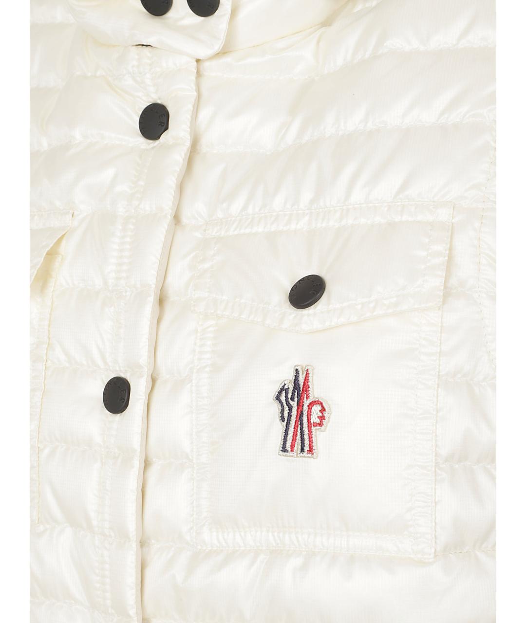 MONCLER GRENOBLE Бежевый полиамидовый жилет, фото 2