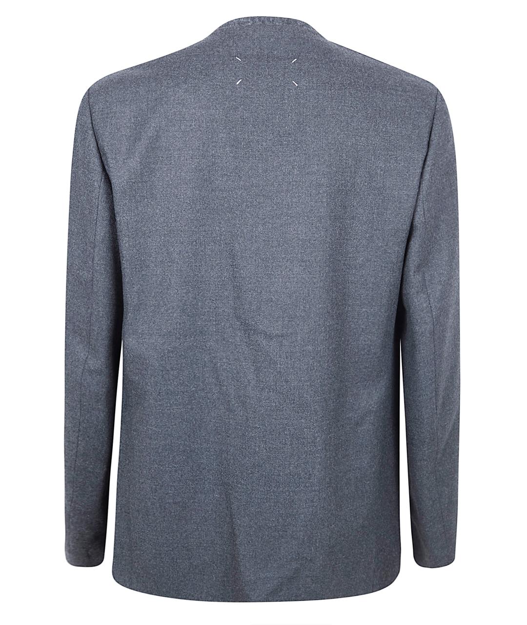 MAISON MARGIELA Серый шерстяной пиджак, фото 2