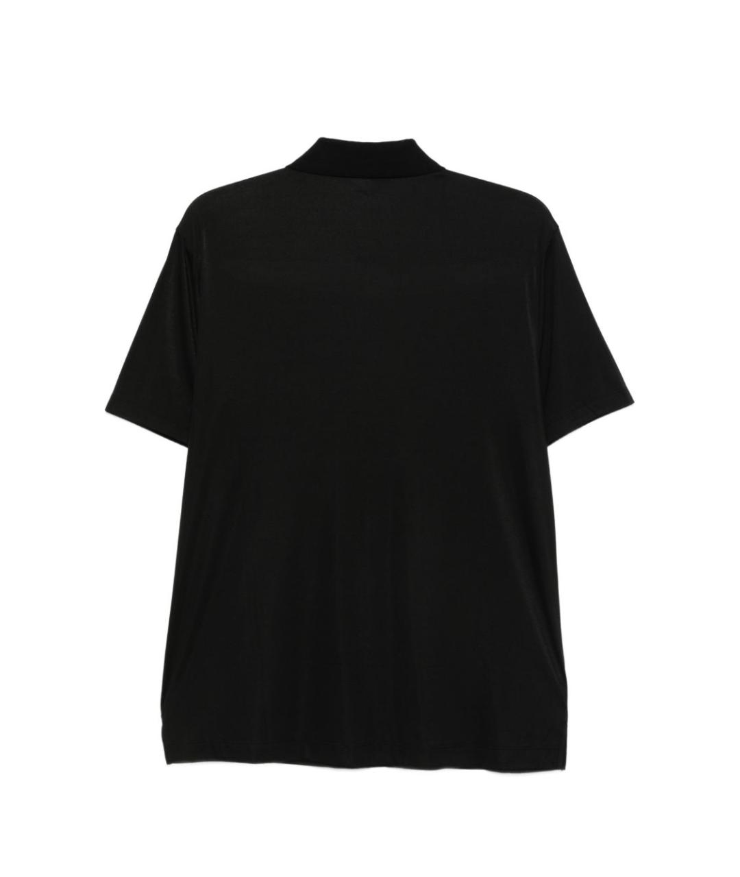 EMPORIO ARMANI Черное поло с коротким рукавом, фото 2