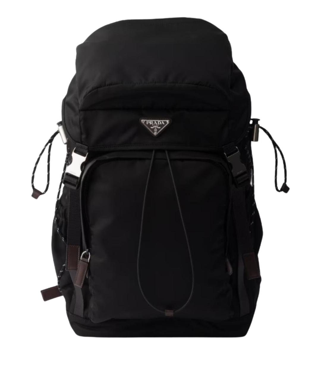 PRADA Черный тканевый рюкзак, фото 1