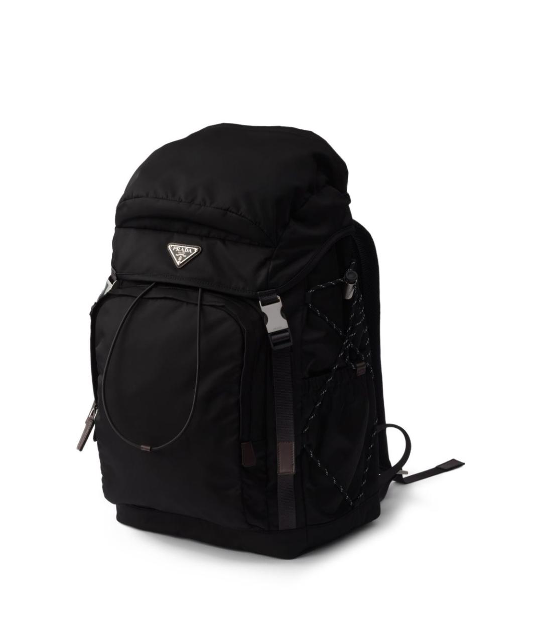 PRADA Черный тканевый рюкзак, фото 5