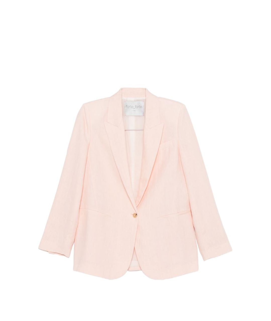 FORTE FORTE Розовый жакет/пиджак, фото 1