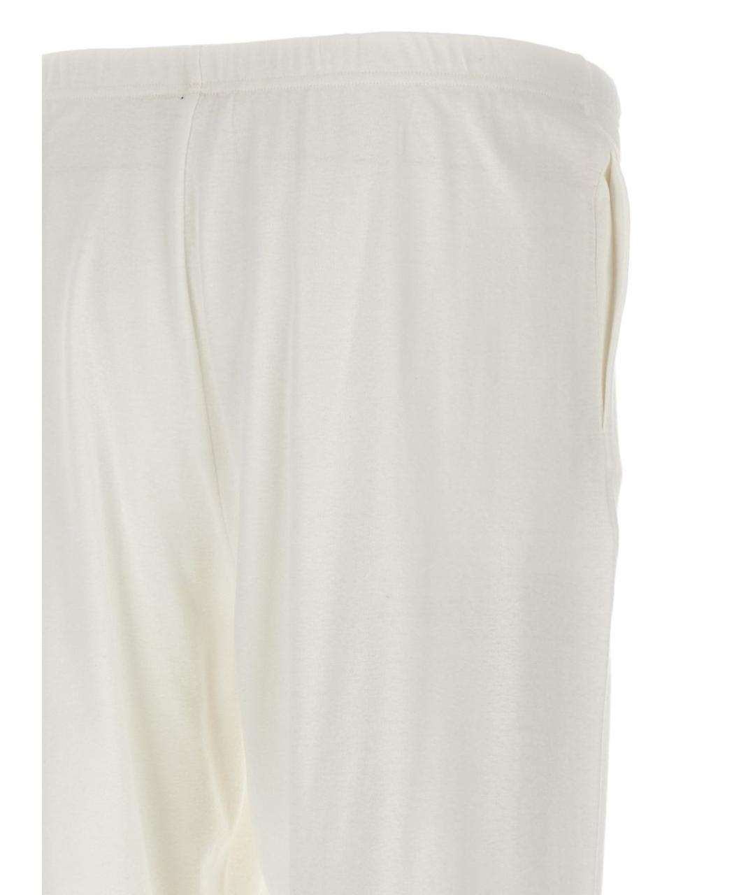 THE ROW Белые хлопковые прямые брюки, фото 2