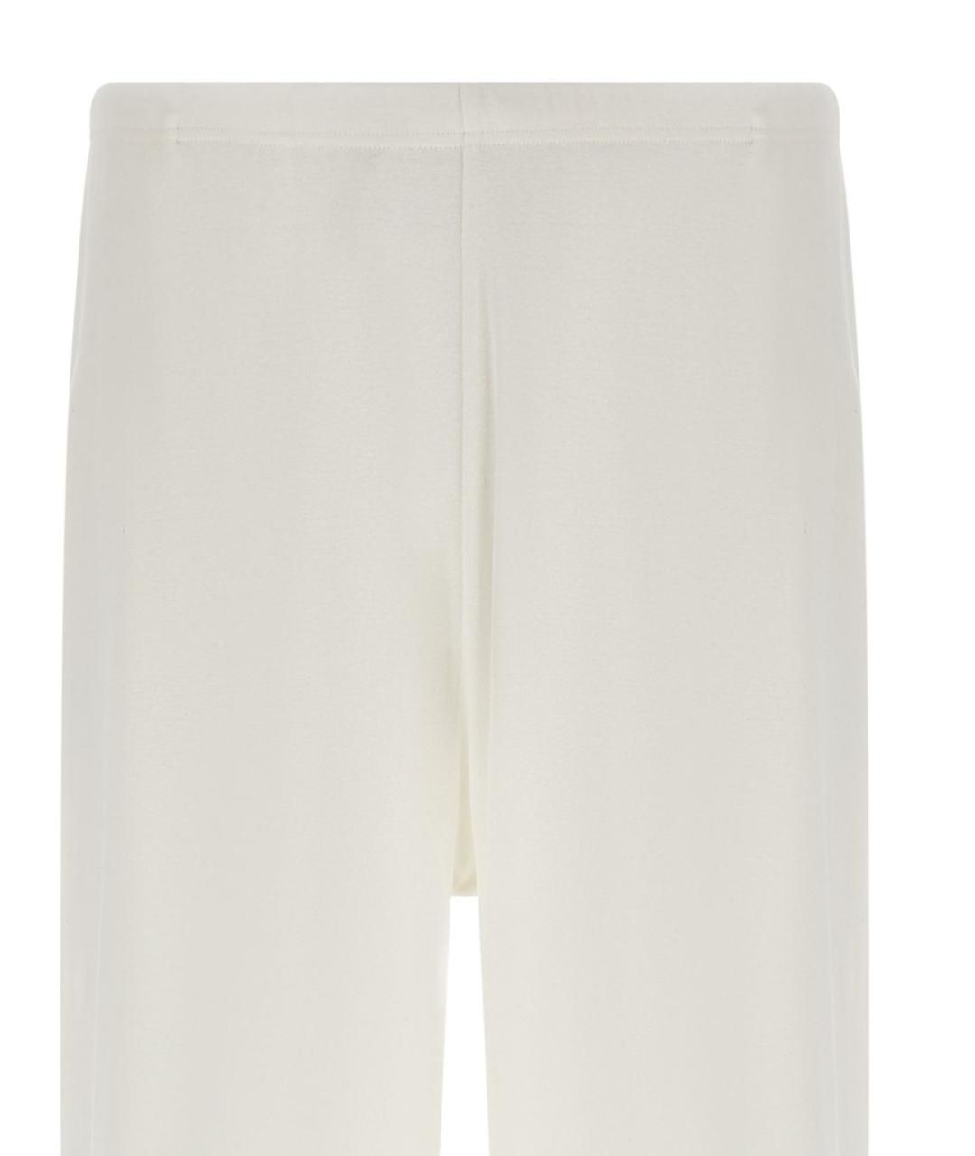 THE ROW Белые хлопковые прямые брюки, фото 4