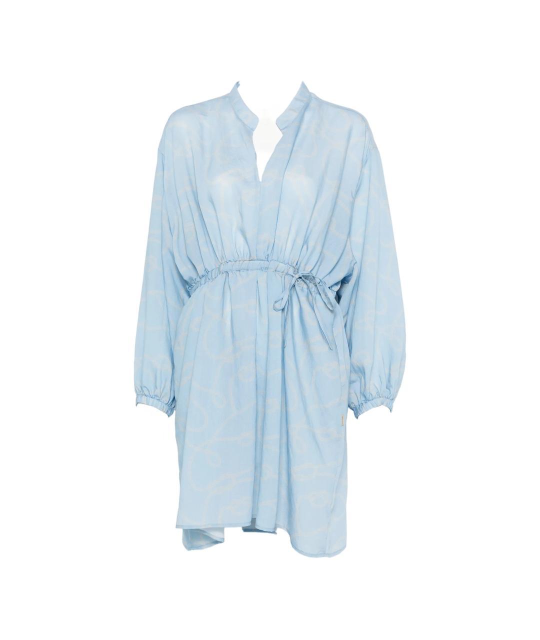 WOOLRICH Голубое повседневное платье, фото 3