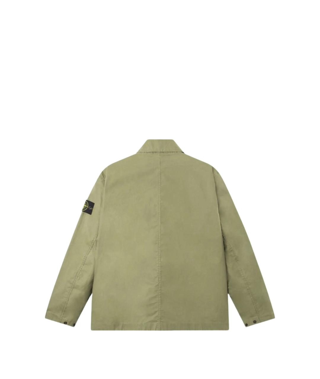 STONE ISLAND Зеленая полиэстеровая куртка, фото 2