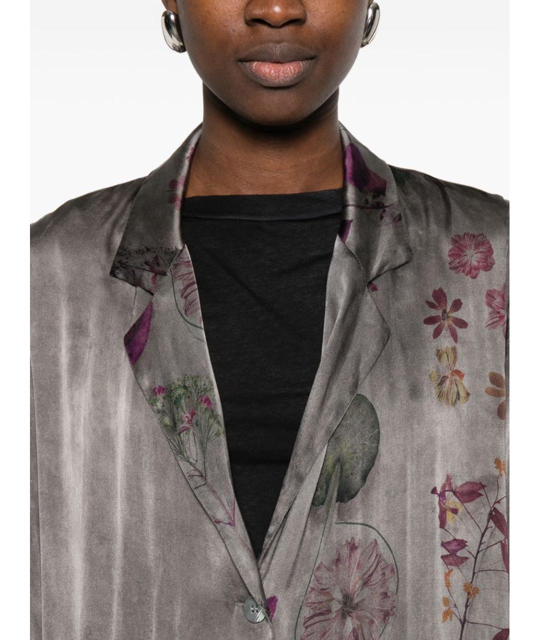 AVANT TOI Серый шелковый тренч/плащ, фото 3