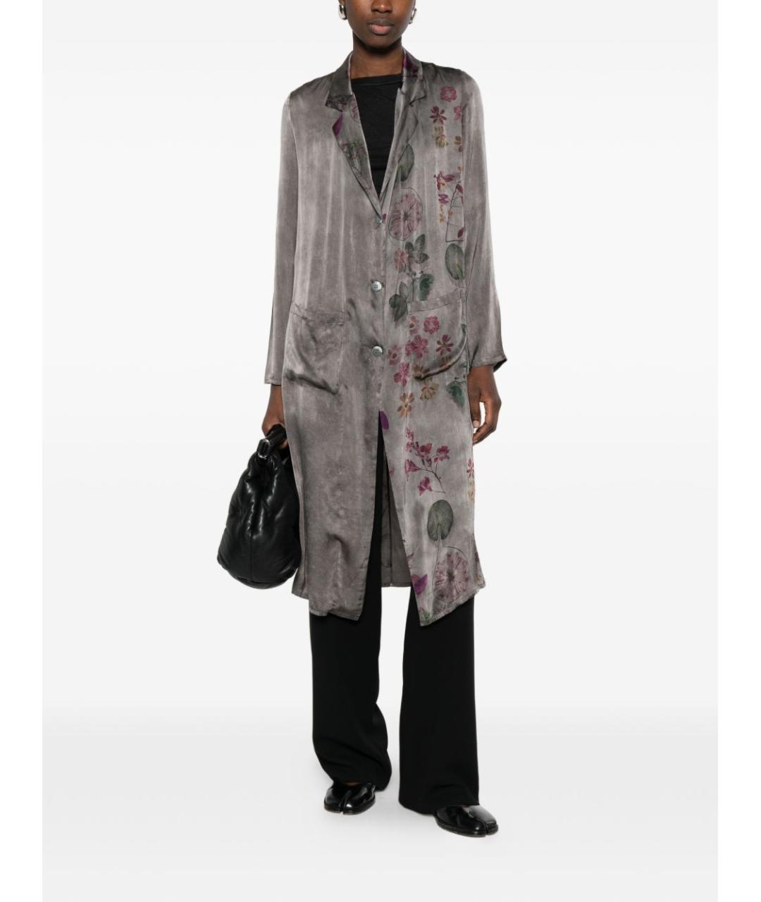 AVANT TOI Серый шелковый тренч/плащ, фото 2