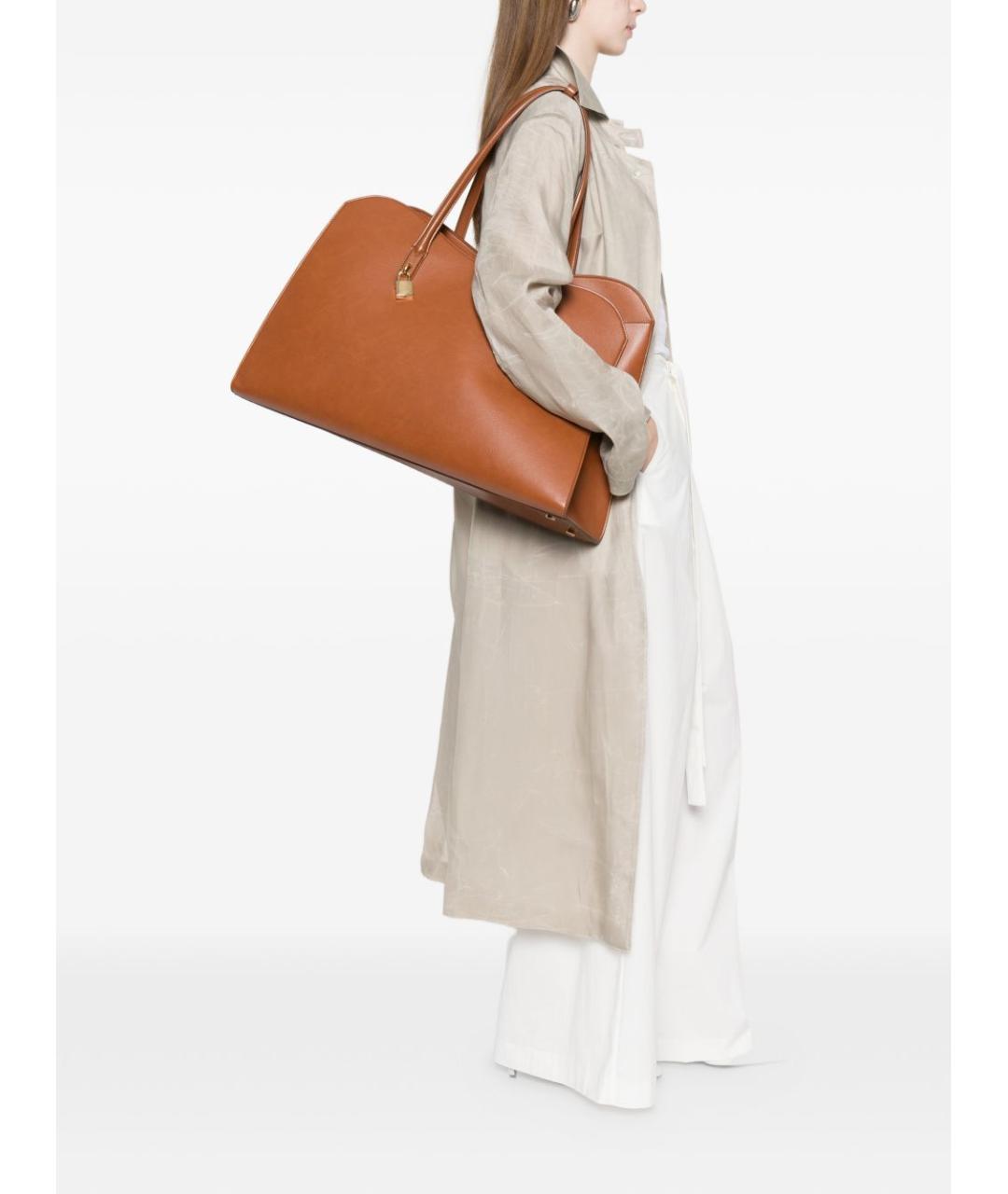 STELLA MCCARTNEY Коричневая сумка тоут из искусственной кожи, фото 3