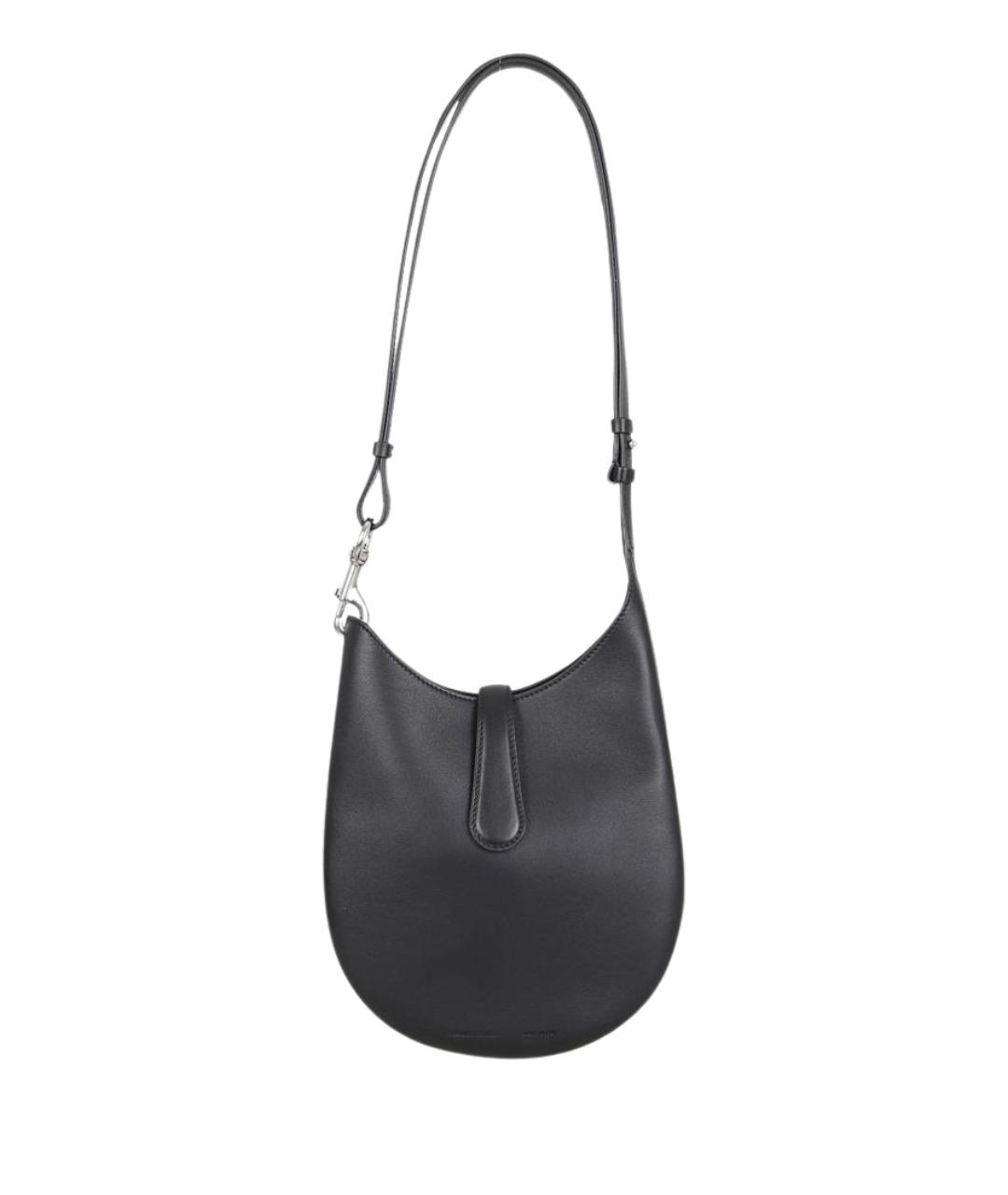 PHOEBE PHILO Черная кожаная сумка через плечо, фото 1