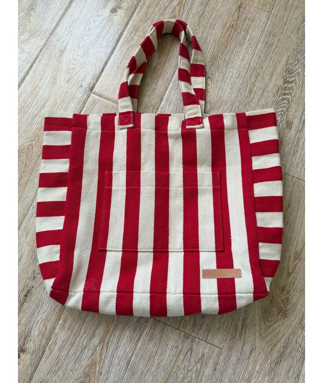 ZIMMERMANN Красная тканевая пляжная сумка, фото 5