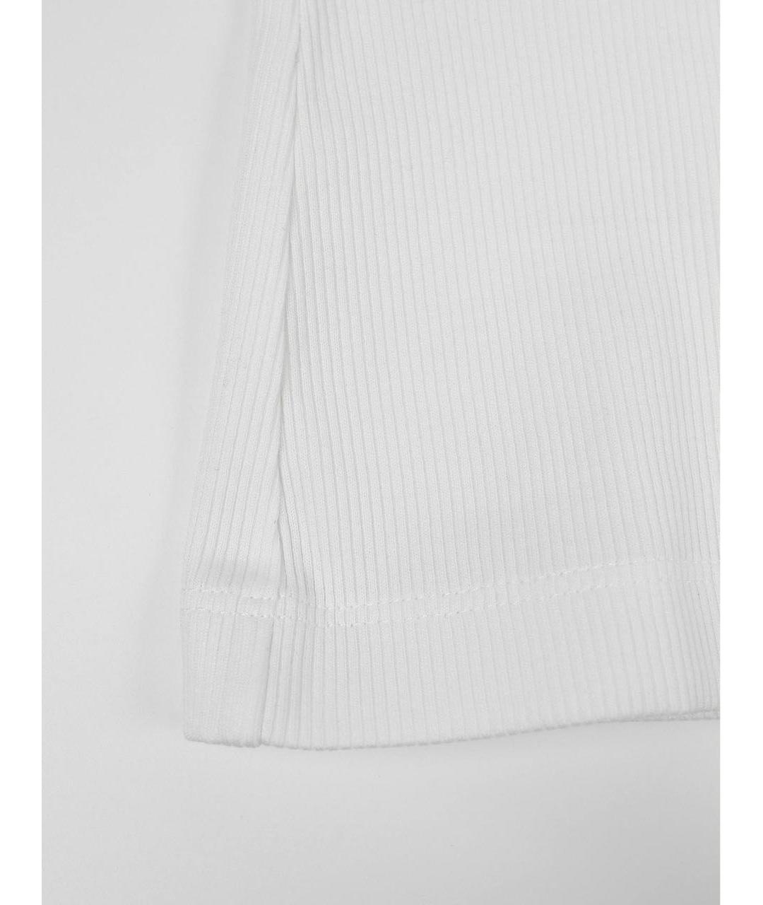 FENDI Белая хлопко-эластановая майка, фото 7