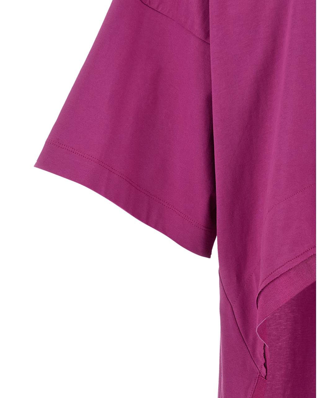DI.LA3 PARI' Фуксия хлопковая футболка, фото 4