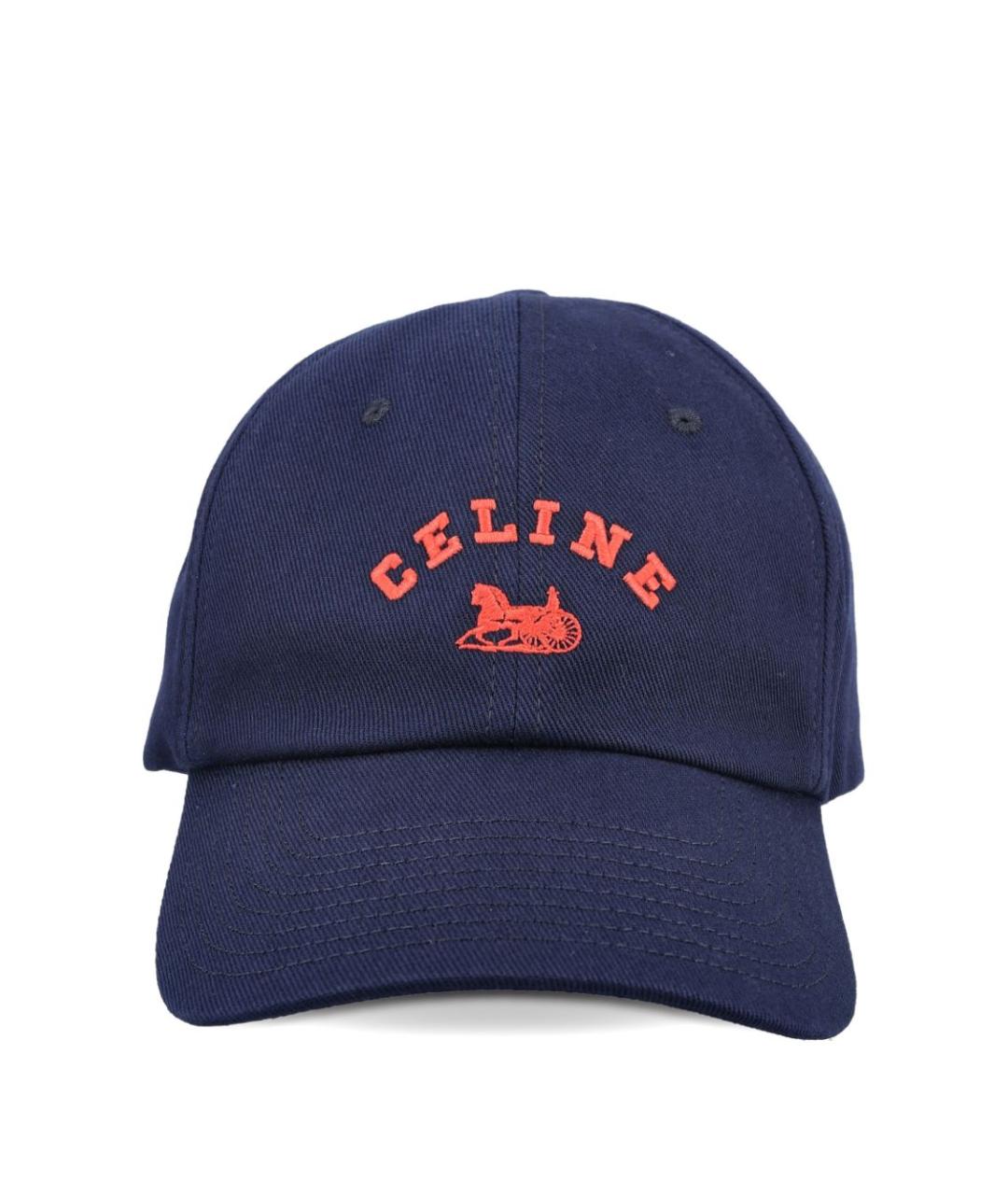 CELINE Синяя хлопковая кепка, фото 1