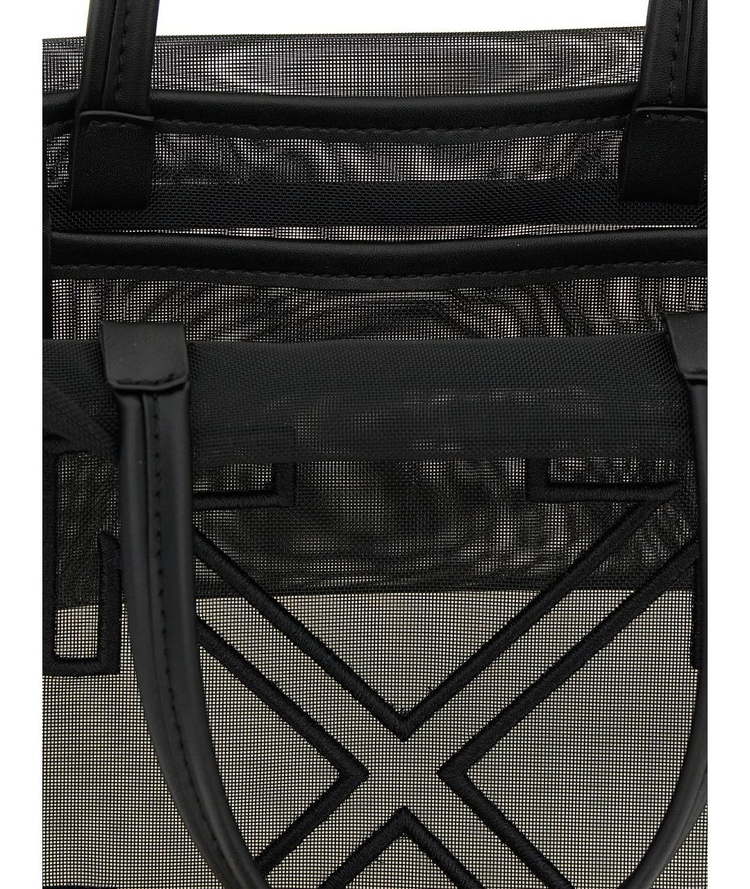 OFF-WHITE Черная сумка тоут, фото 4