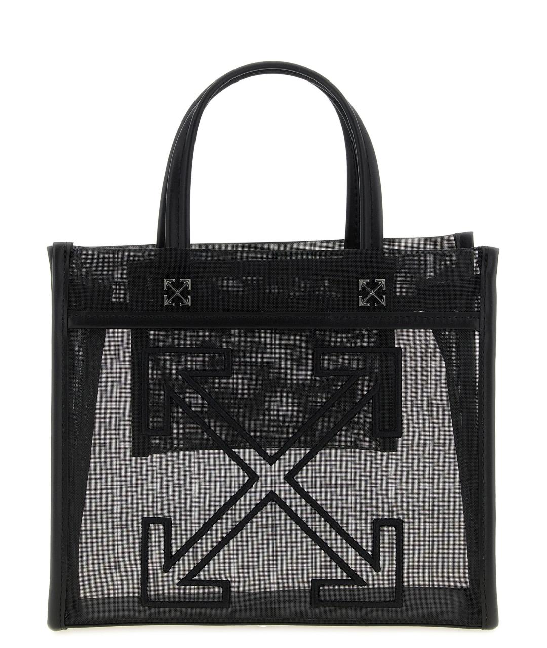 OFF-WHITE Черная сумка тоут, фото 1