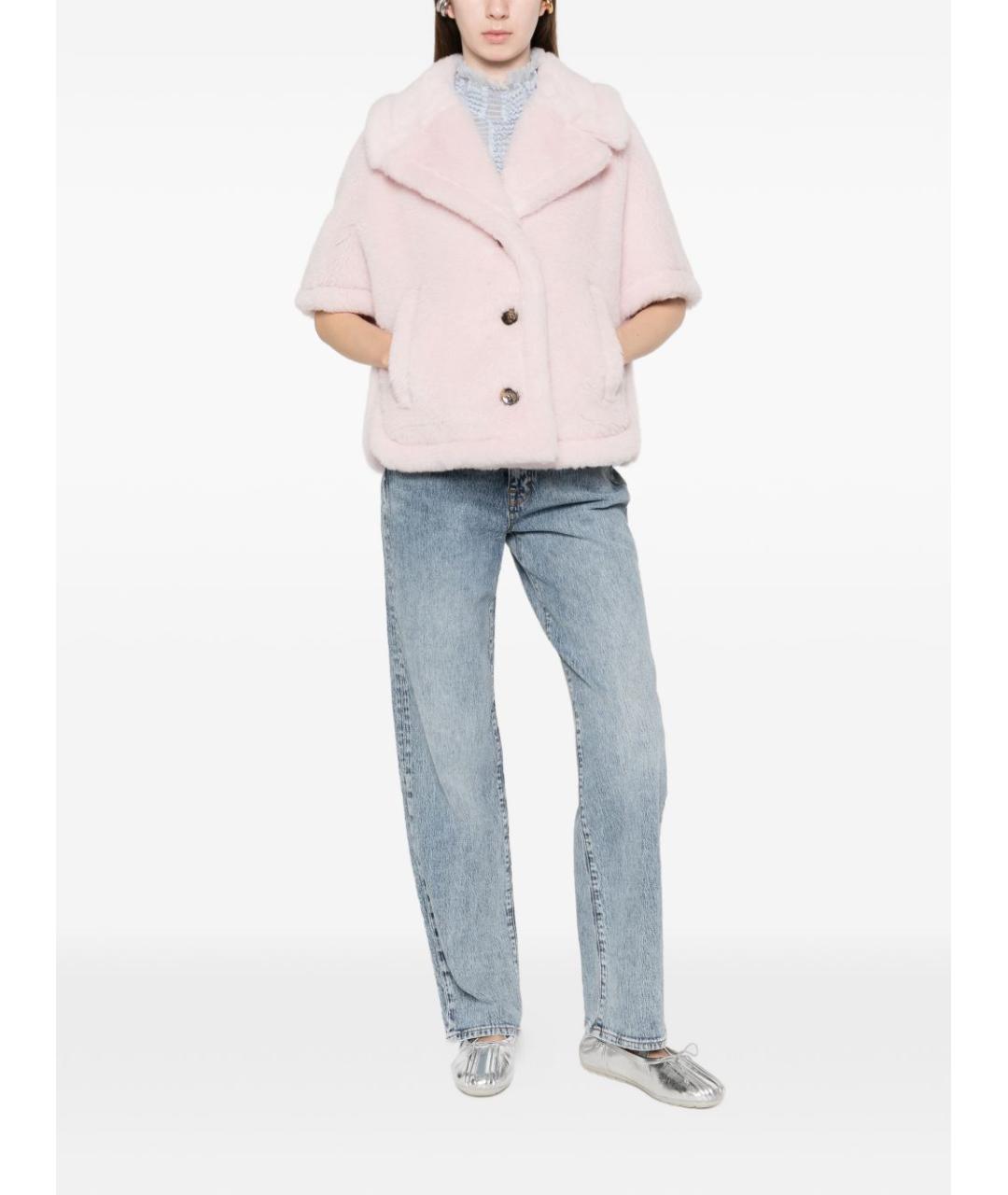 MAX MARA Розовая шерстяная куртка, фото 5