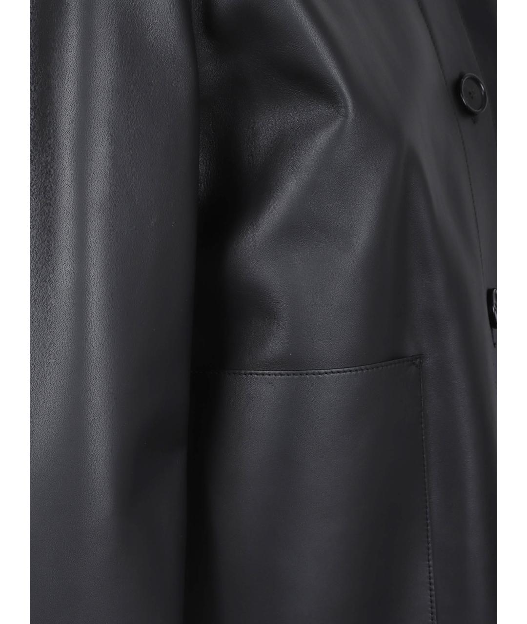 LOEWE Черная кожаная куртка, фото 2