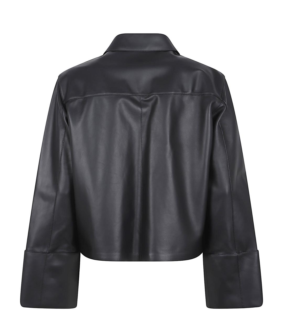 LOEWE Черная кожаная куртка, фото 3