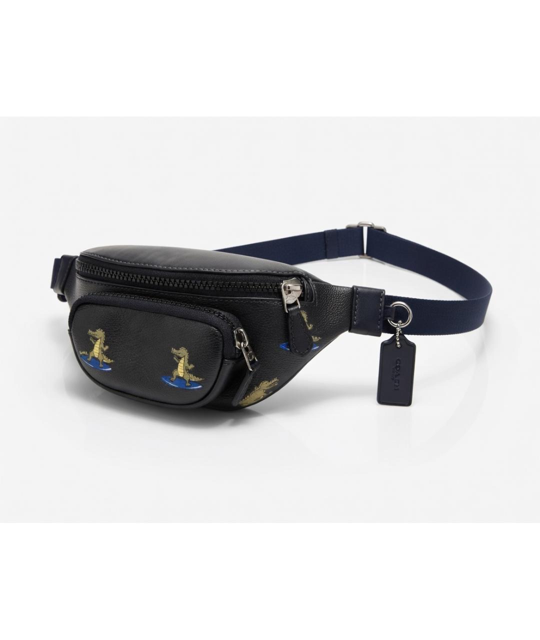 COACH Черная поясная сумка, фото 2