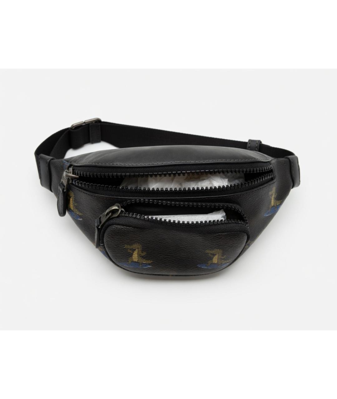 COACH Черная поясная сумка, фото 6